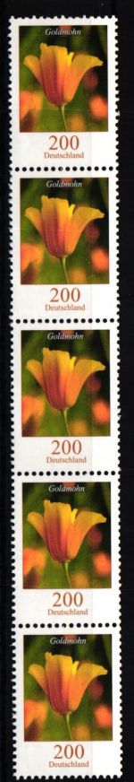 BRD 2568 RE 5 postfrisch Rollenmarke #IO286
