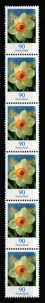 BRD Bund 2506 RA 6 postfrisch Nummer 500 Rollenmarke #IO156