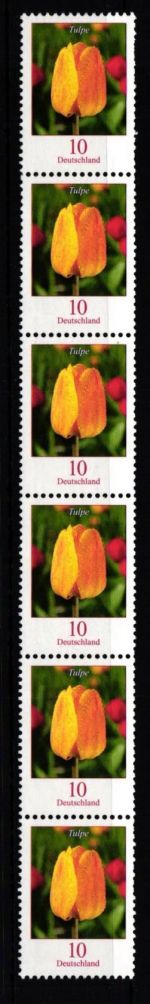 BRD Bund 2484 y R 6 postfrisch Nummer 90 Rollenmarke #IO247
