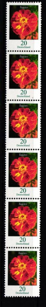 BRD Bund 2471 y R 6 postfrisch Nummer 350 Rollenmarke #IO248