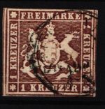 Württemberg 6 d gestempelt geprüft Thoma BPP #IS122