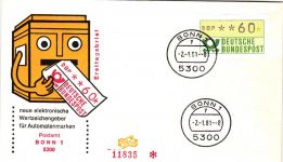 BRD Automatenmarken 1.1 hu als Ersttagsbrief komplett #IU396