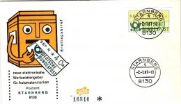 BRD Automatenmarken 1.1 hu als Ersttagsbrief komplett #IU396