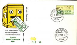 BRD Automatenmarken 1.1 hu als Ersttagsbrief komplett #IU396