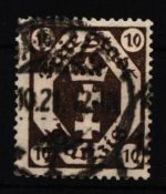 Danzig 74 gestempelt geprüft Infla Berlin #IQ208