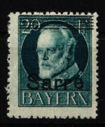 Saargebiet 21 F II mit Falz deutliche Verschiebung, signiert Dr. Dub #IR711