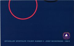 BRD Bund 1861-1864 gestempelt als Kleinbogen im Folder der Sporthilfe #IZ028