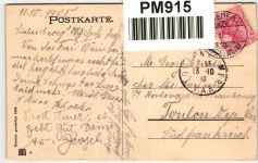 AK Deutschland Grußkarte 1908 gebraucht #PM915