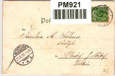 AK Deutschland Grußkarte 1899 gebraucht #PM921