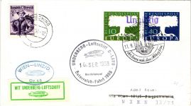 Luftschiff Underberg Lot auf Brief 4 geflogene Belege #JE168