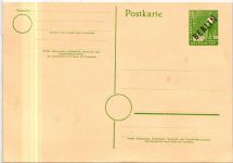 Berlin P 1 als Ganzsache ungebraucht #JG003