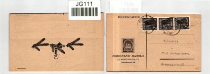 Berlin 1, 8 auf Brief als Mischfrankatur portogerecht #JG111