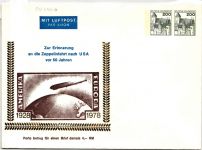 BRD Bund PU 246 a als Ganzsache Privatumschlag Zeppelinfahrt #JG239