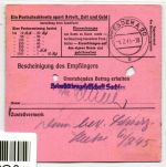 SBZ, Sächsische Schwärzungen auf Postanweisung #JG323