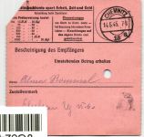 SBZ, Sächsische Schwärzungen auf Postanweisung, signiert Heber #JG324