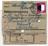 SBZ, Sächsische Schwärzungen auf Postanweisung #JG330