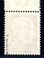 Bund Dauerserie/ DS Heuss I 179 y W OR postfrisch geprüft #JE817