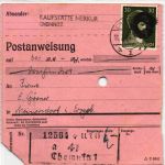 SBZ, Sächsische Schwärzungen auf Postanweisung #JG329