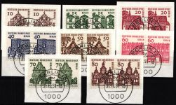 Berlin 242-249 gestempelt waagerechte Paare, geprüft Schlegel BPP #JL605