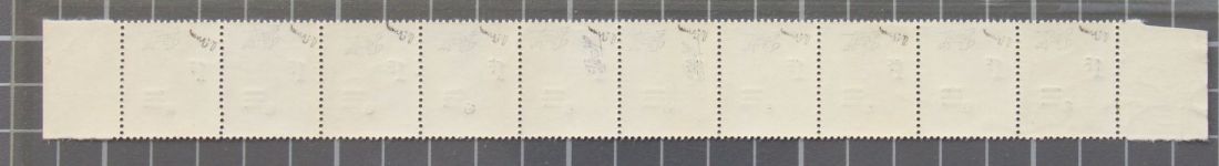 Saarland 228 Z II K postfrisch 10er Streifen sign. Brun, kopfst. Aufdruck #JF938
