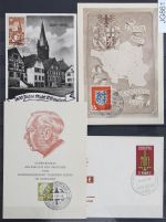 Saarland Lot gestempelt auf Karte oder Brief #JG861
