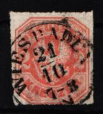 Preußen 23 gestempelt leichte Mängel, signiert Hoffmann #JN758