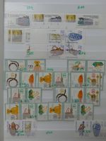 DDR Lagerbuch Zusammendrucke dual besammelt im Einsteckalbum #LX876