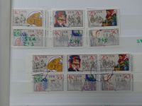 DDR Lagerbuch Zusammendrucke dual besammelt im Einsteckalbum #LX876