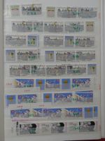DDR Lagerbuch Zusammendrucke dual besammelt im Einsteckalbum #LX876