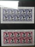 Jersy Kleinbögen postfrisch besammelt im Kabe Binder #LX989