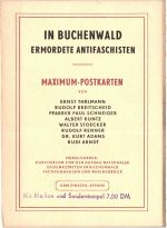 DDR 606-08, 635-639 auf Ausstellungskarte Maximumkarte, orginal Folder #JQ195