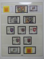 BRD Bund Lager Ecken und zentr. Vesandstellenstempel im Einsteck Album #LY968