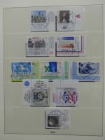 BRD Bund Lager Ecken und zentr. Vesandstellenstempel im Einsteck Album #LY968