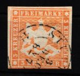 Württemberg 7 gestempelt signiert AHB #JT205