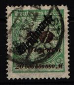 Deutsches Reich Dienst 87 gestempelt geprüft Infla Berlin, leichte Mängel #JT242