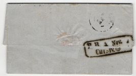 Baden 6 auf Brief N 5 57 "Heidelberg" mit Eisenbahn "Curs".-Stempel IV #JS812