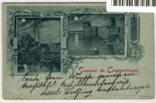 Deutsche Auslandspostämter Türkei 7 auf Postkarte als Einzelfrankatur #JX210