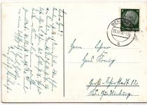 Deutsches Reich 516 auf Postkarte Sommer Olympiade #JX328