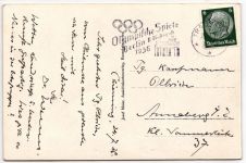 Deutsches Reich 516 auf Postkarte Sommer Olympiade #JX351