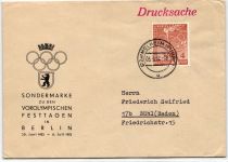 Berlin 88 auf Brief Vorolympische Festtage #JX704
