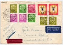 BRD Bund S 17, S 25 u.a auf Brief gelaufen #JX854