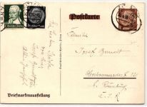 Deutsches Reich PP 122/ C 8 als Ganzsache gelaufen #JX975