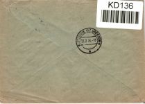 Deutsche Besetzung Böhmen Mähren 108 auf Brief als Einzelfrankatur #KD136