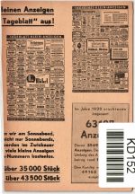 Deutsches Reich auf Postkarte Freistempler Zwickauer Tageblatt #KD152