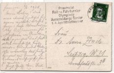 Deutsches Reich 389 auf Postkarte Olympiade #KD181