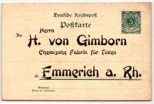 Deutsches Reich PP 9 als Ganzsache Gimborn #KD198