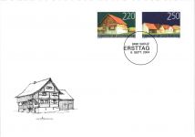 Liechtenstein Jahrgang 2004 gestempelt als FDC/ Ersttagsbriefe #JU676