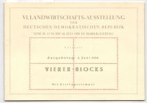 DDR 629-630 auf Ausstellungskarte VI. Landwirtschafts-Ausstellung #KD385