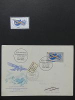 Alle Welt Luftpostmarken dual besammelt im Safe Binder #LY307