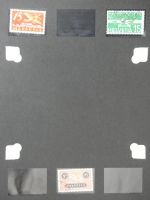 Alle Welt Luftpostmarken dual besammelt im Safe Binder #LY307
